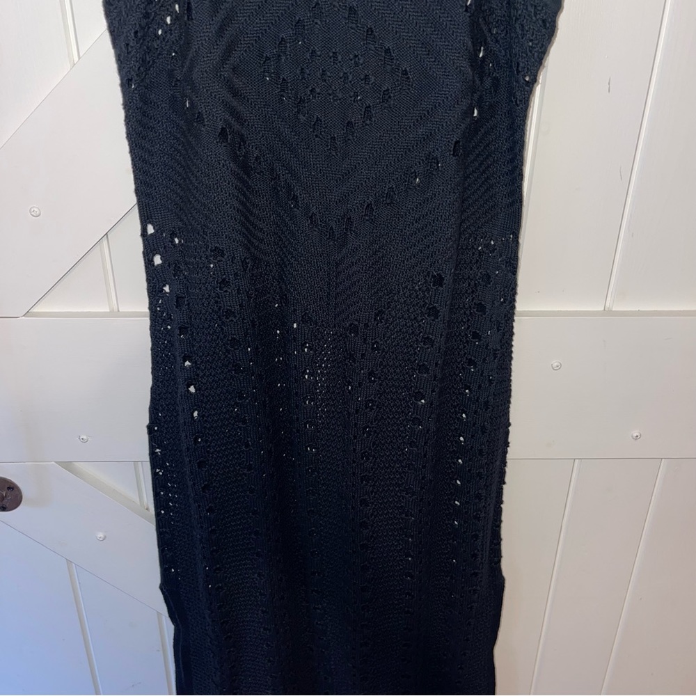 NWOT Aerie Crochet Halter Midi Dress - Picture 9 of 12
